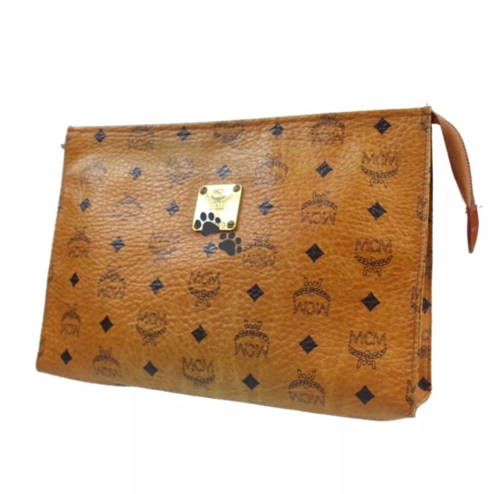 vintage MCM MUCHEN POUCH AUTHENTIC